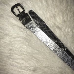 Authentic Michael Kors Silver Logo Belt